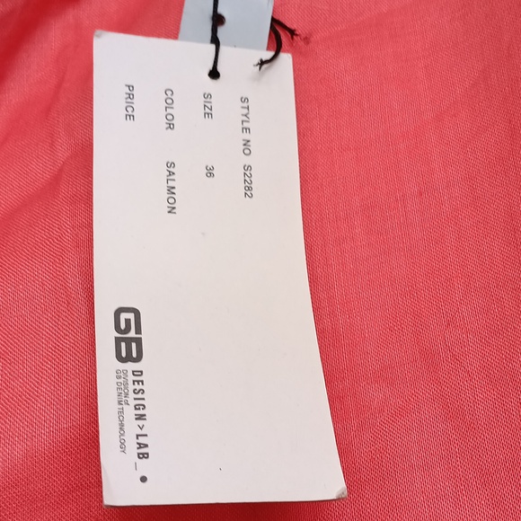 NWT Men's Coral Linen Trousers - Picture 3 of 5